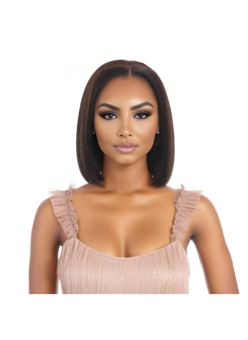LOHXINHAIR - Bob Wigs 8 Inch Real Human Hair HD Front 134 Lace Wig for Professional Female Diverse Styles - Image 1