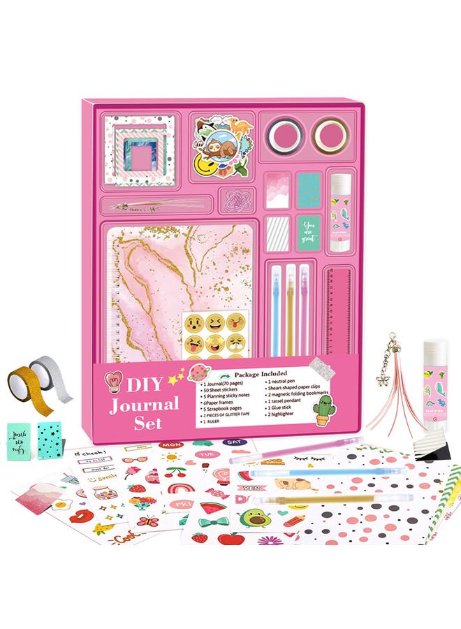 Bluejw DIY JOUNARY SET Children Blue Hand Account Sticker Stationery Gift Box Scrapbook Diaries Suit - Image 1