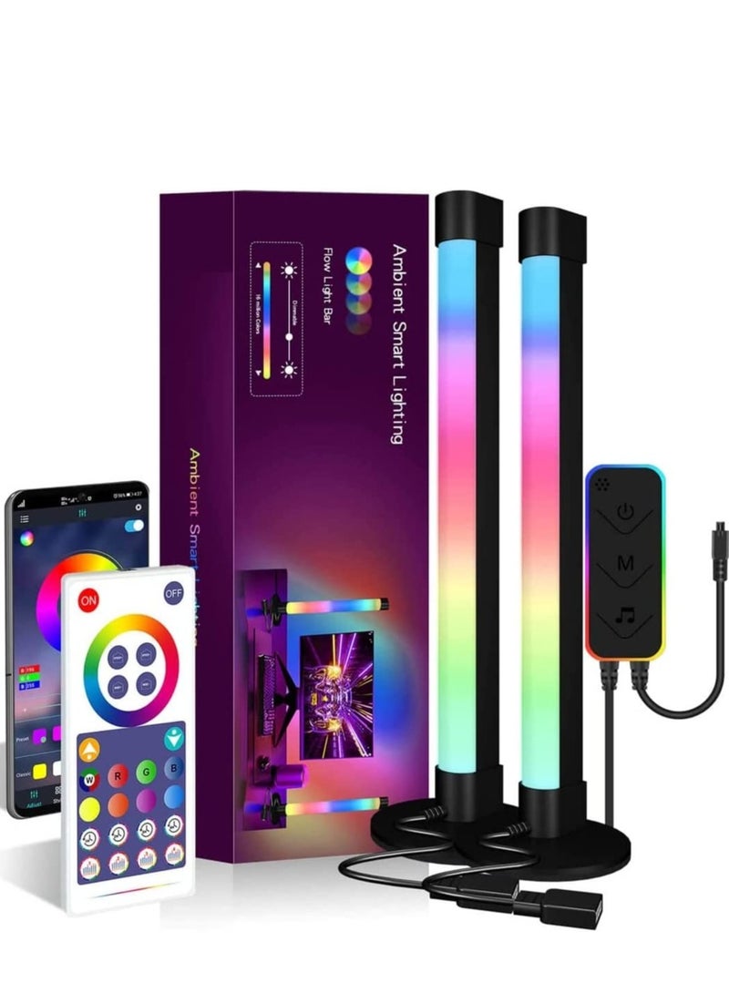 ELTRAZONE Smart RGB LED Light Bars, Ambient Lighting, Bluetooth Monitor Flow Light Bars with APP Control, Color Gaming Light Bar for TV/Room Decoration/Movie/PC. - Image 1