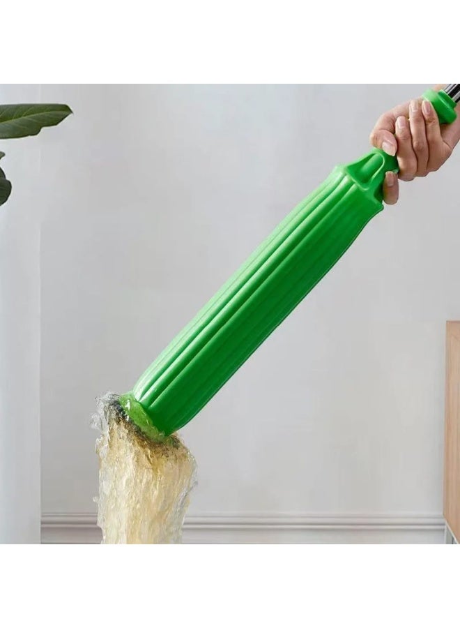 بي كير  ممسحة أرضيات بخيوط مايكروفايبر مع عصا معدنية قابلة للفك – مزودة بميزة العصر التلقائي - Image 2