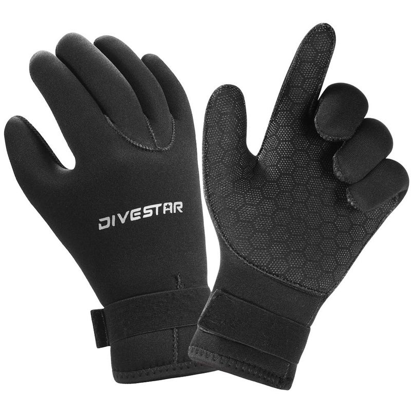 Neoprene Wetsuit Gloves for Men, Women & Kids - 3MM & 5MM Thickness - Anti-Slip, Flexible Dive Gloves for Scuba, Spearfishing, Surfing & More (XL)