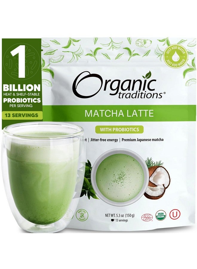 Organic Traditions مسحوق شاي ماتشا لاتيه العضوي | ماتشا يابانية أصلية فاخرة | مستوردة من اليابان | 150 جرام/5.3 أونصة - Image 1