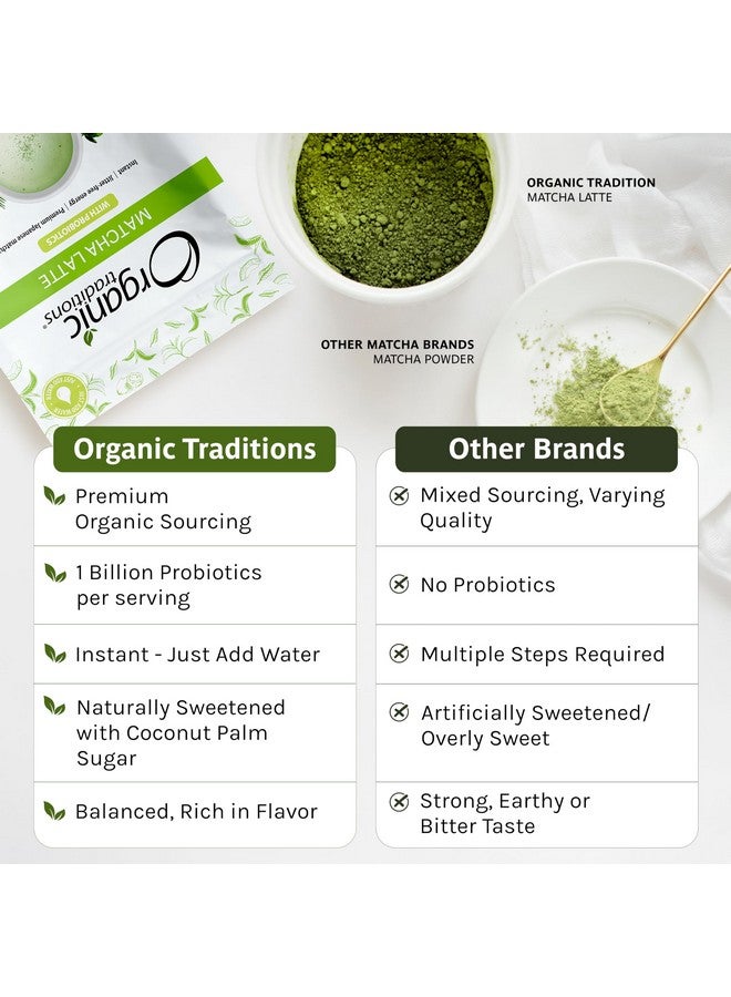 Organic Traditions مسحوق شاي ماتشا لاتيه العضوي | ماتشا يابانية أصلية فاخرة | مستوردة من اليابان | 150 جرام/5.3 أونصة - Image 2