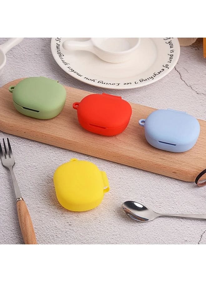 Dark Green Earphone Case for Redmi Buds 4 Lite with Detachable Metal Clip - Image 4