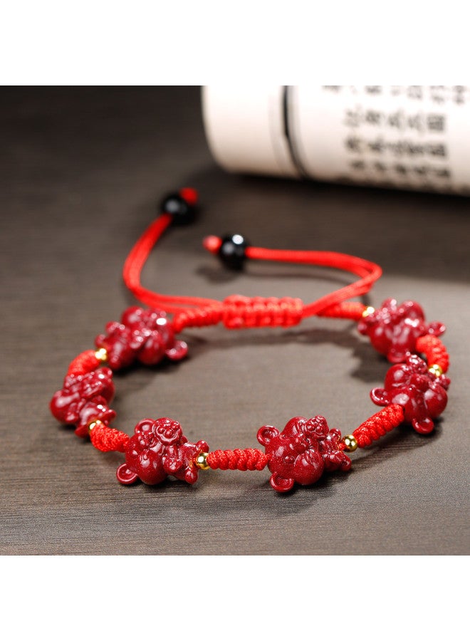 جوديس 【goddess Renewal】سوار Cinnabar الأرجواني للرجال والنساء، هدية الزوجين من الخيط الأحمر الميمون لأفضل صديق أو صديقة، هدية محظوظة - Image 3