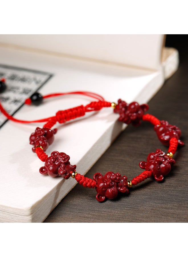 جوديس 【goddess Renewal】سوار Cinnabar الأرجواني للرجال والنساء، هدية الزوجين من الخيط الأحمر الميمون لأفضل صديق أو صديقة، هدية محظوظة - Image 4