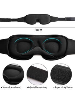 Super ZYouth 3D Sleep Mask Set Eye Mask for Sleeping Breathable Sleeping Mask Blackout Blindfold Travel Eye Mask With Earplugs for Home Travel Meditation Yoga  - Image 5