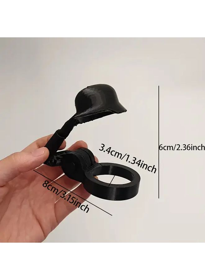 Black Soldier Salute Beer Bottle Opener Durable Plastic for Home Bar and Outdoor - Image 3