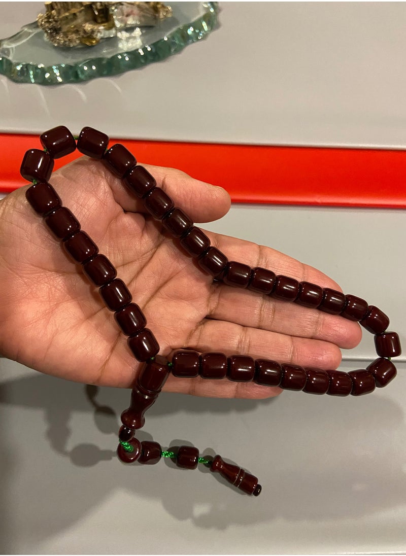 بيرسونال تاتش سبحة رجالية من الفاتوران الألماني بكلايت عدد الخرز 33 ومقاس الخرز 10.8mm x 10.5mm  - Image 5