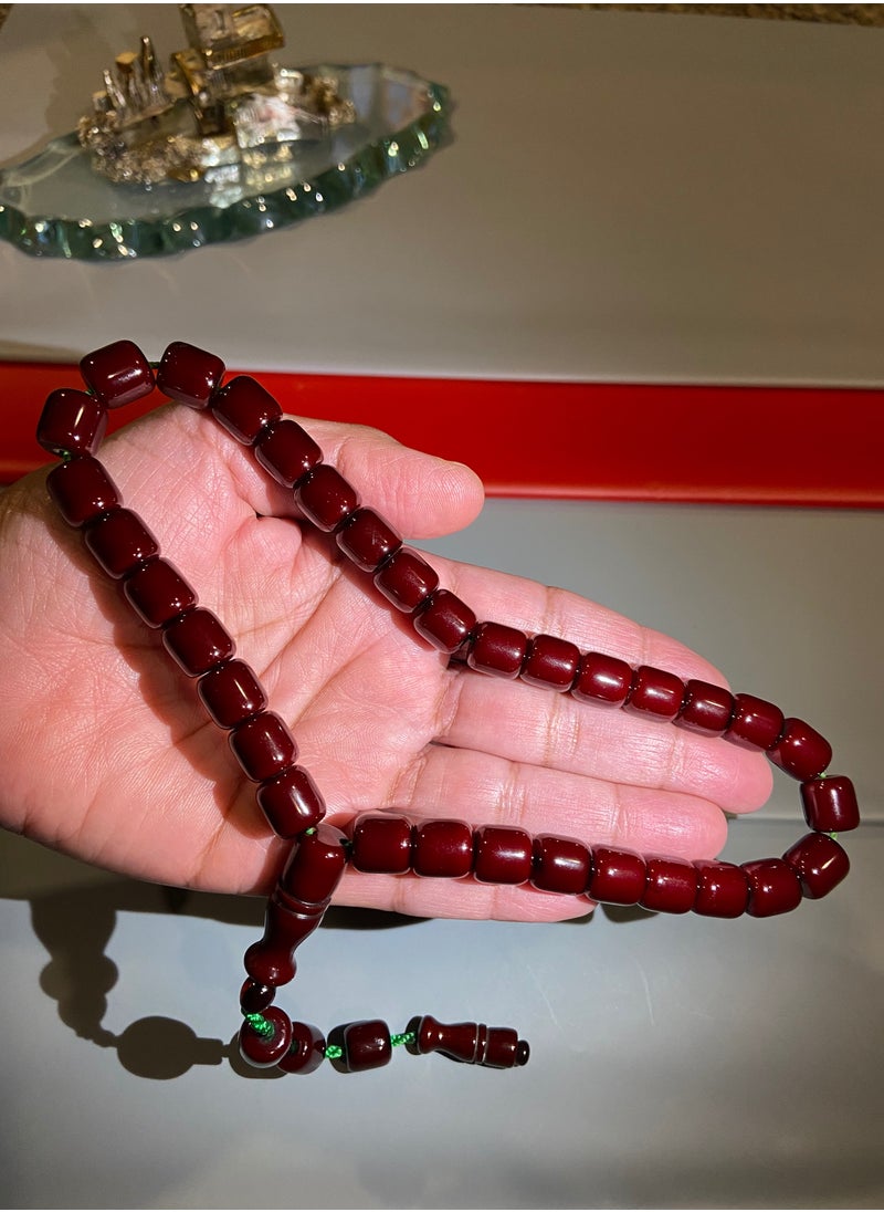 بيرسونال تاتش - سبحة رجالية من الفاتوران الألماني بكلايت عدد الخرز 33 ومقاس الخرز 10.8mm x 10.5mm - Image 1