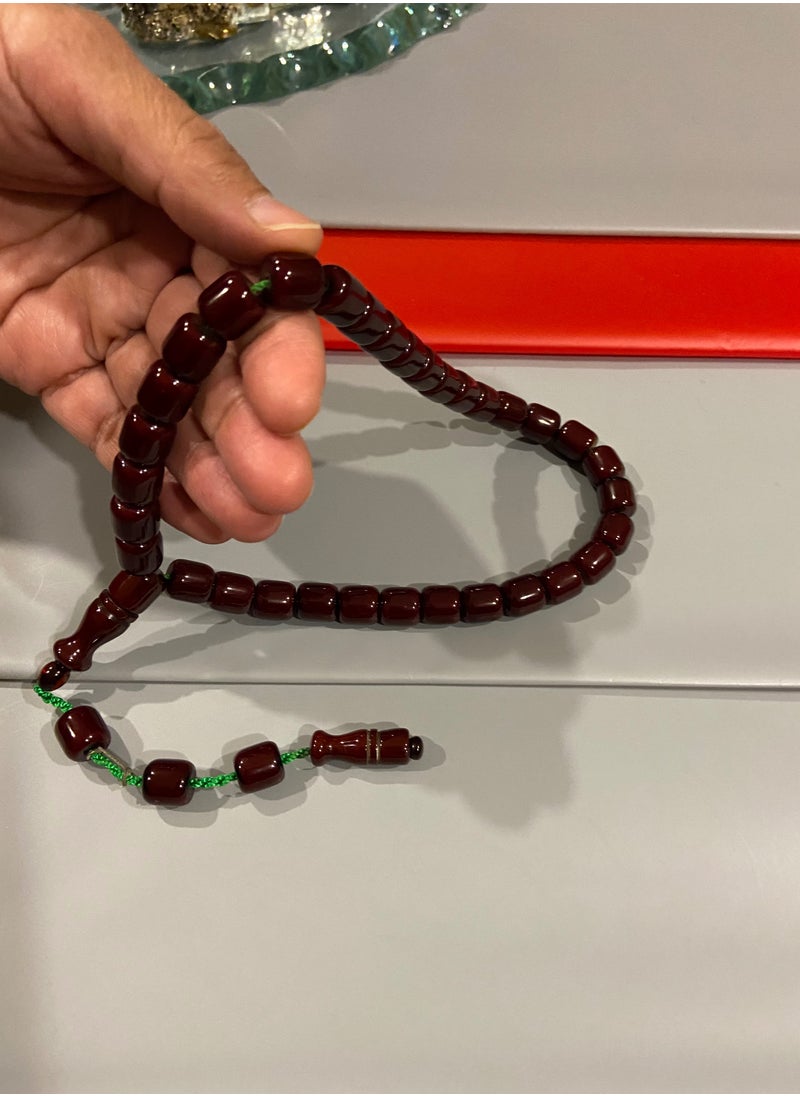 بيرسونال تاتش - سبحة رجالية من الفاتوران الألماني بكلايت عدد الخرز 33 ومقاس الخرز 10.8mm x 10.5mm - Image 1