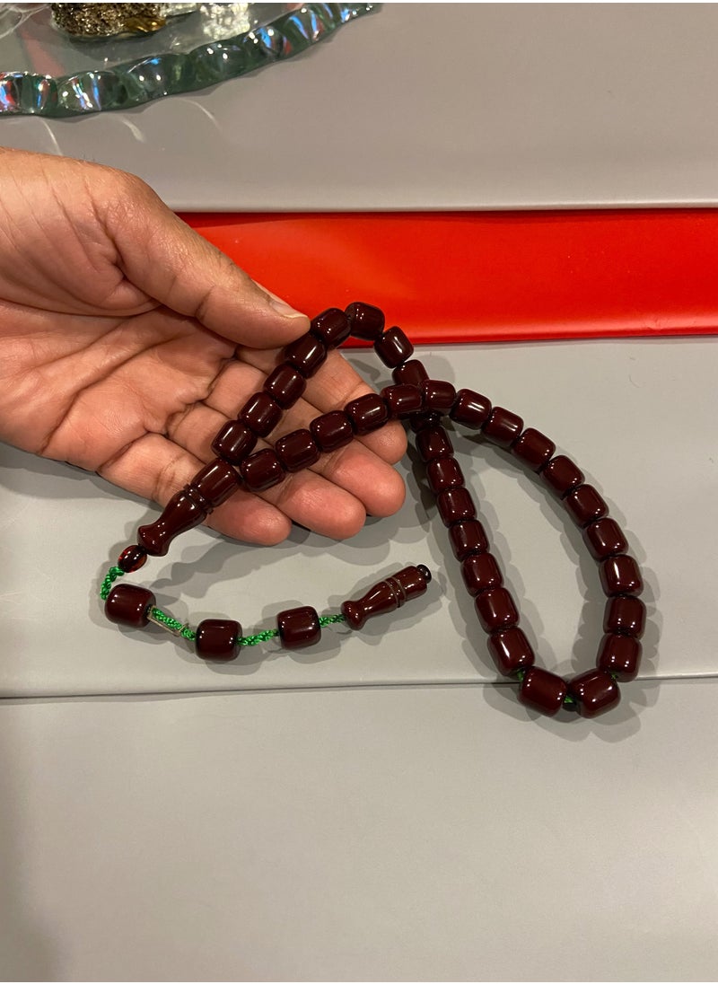 بيرسونال تاتش - سبحة رجالية من الفاتوران الألماني بكلايت عدد الخرز 33 ومقاس الخرز 10.8mm x 10.5mm - Image 1