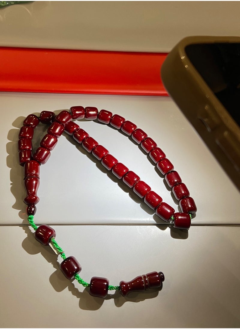 بيرسونال تاتش - سبحة رجالية من الفاتوران الألماني بكلايت عدد الخرز 33 ومقاس الخرز 10.8mm x 10.5mm - Image 1