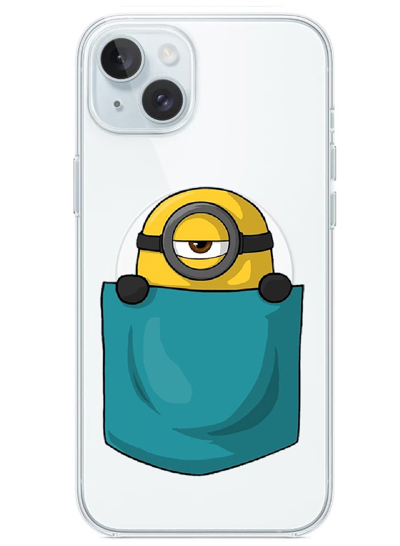Theodor Magnetic Case for iPhone 15 6.1-inch Compatible with MagSafe Wireless Charging, Shockproof Phone Bumper Cover Minion Pocket - Image 1