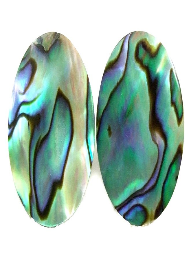 Swimmi Iridescent Paua Abalone Stud Earrings, Round Natural Abalone Earrings for Women, Handmade Dangle Drop Seashell Earrings Fashion Jewelry AA278-AN - Image 1