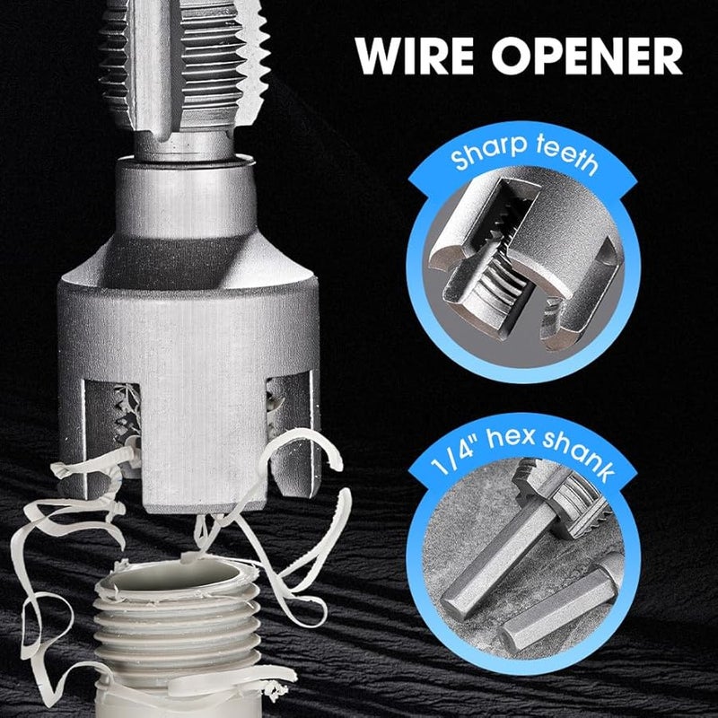 Dual Function Pipe Threading Tool 1 2 Inch Internal External Threader Kit For PVC Plastic - Image 4