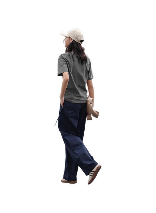 dme Demana [Printed Casual Short Sleeve] Summer Vintage Printed Pattern Loose Round Neck Short Sleeve T-Shirt For Women - Image 2