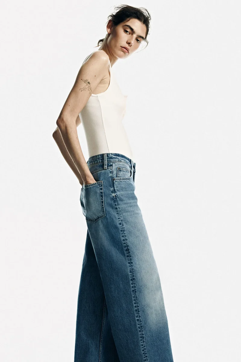 H&M  Baggy Regular Waist Jeans for Women | Best Price UAE