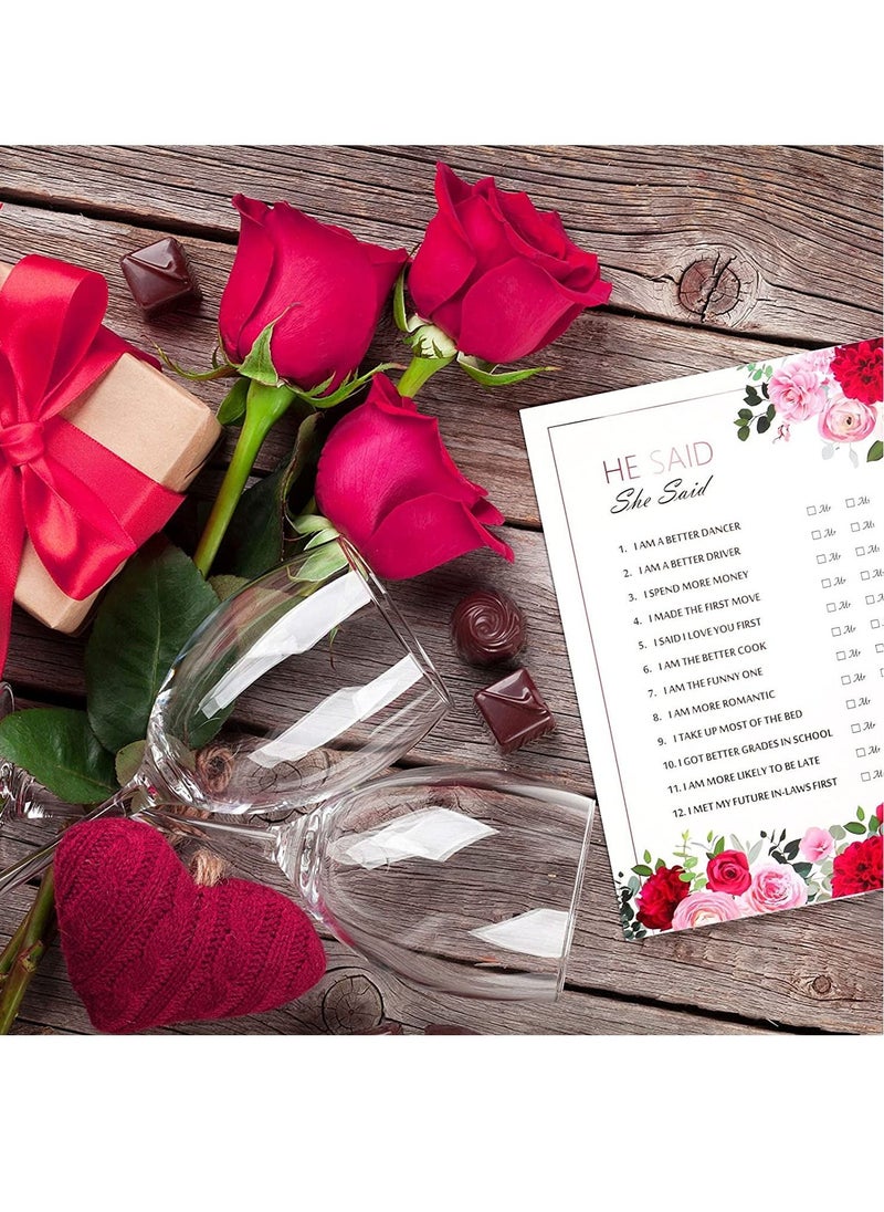 Y&D - 20 x Hen Party Games for Adults Advice the Bride Cards He Said She Do Quiz Night Accessories Favour - Image 1