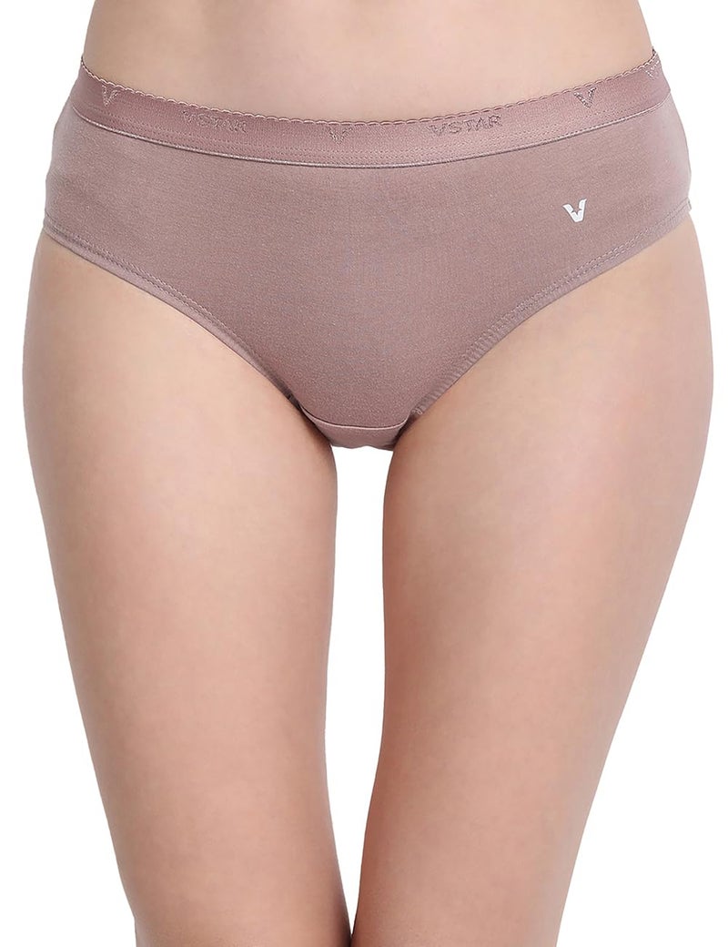 VSTAR Women's Cotton Blend Panties (Pack of 3) (Maple_Multicolor, 95 Cm) - Image 3