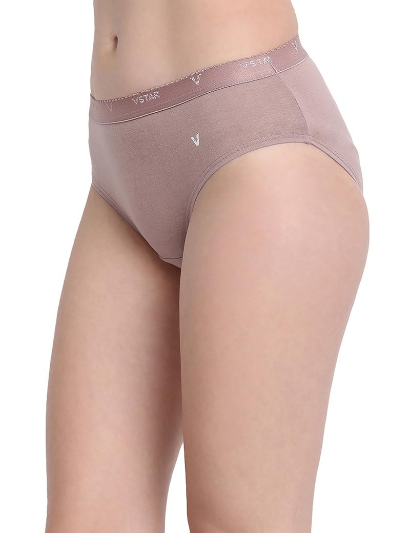 VSTAR Women's Cotton Blend Panties (Pack of 3) (Maple_Multicolor, 95 Cm) - Image 4