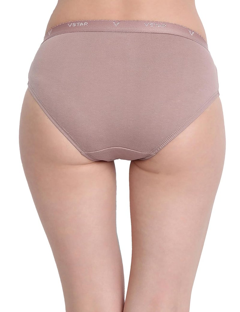VSTAR Women's Cotton Blend Panties (Pack of 3) (Maple_Multicolor, 95 Cm) - Image 5