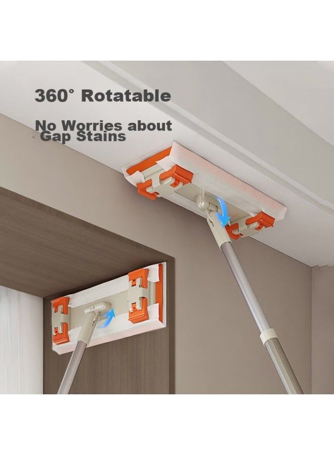 Condor Ceiling Mold Removal Cleaning Tool, Extendable Cloth Flat Mop For Roof And Wall Cleaning, Household Dust Removal - Image 2