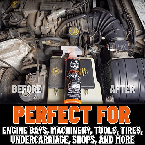 Chemical Guys Signature Series Orange Degreaser, Heavy-duty All-purpose Cleaner For Engines, Tires, Undercarriages & More, Professional Strength Formula, Breaks Down Grease, Oil & Grime - 128 fl oz - Image 4