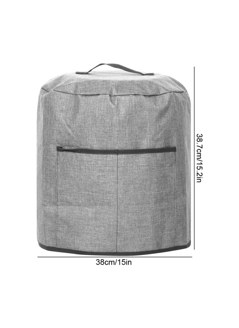 Generic - Air Fryer Dust Cover, Waterproof Insulated Protective Cover Bag with Pocket and Handle for Electric Pressure Cooker Air Fryer Rice Cooker Steamer, 38 x 38.7 cm(Grey) - Image 1
