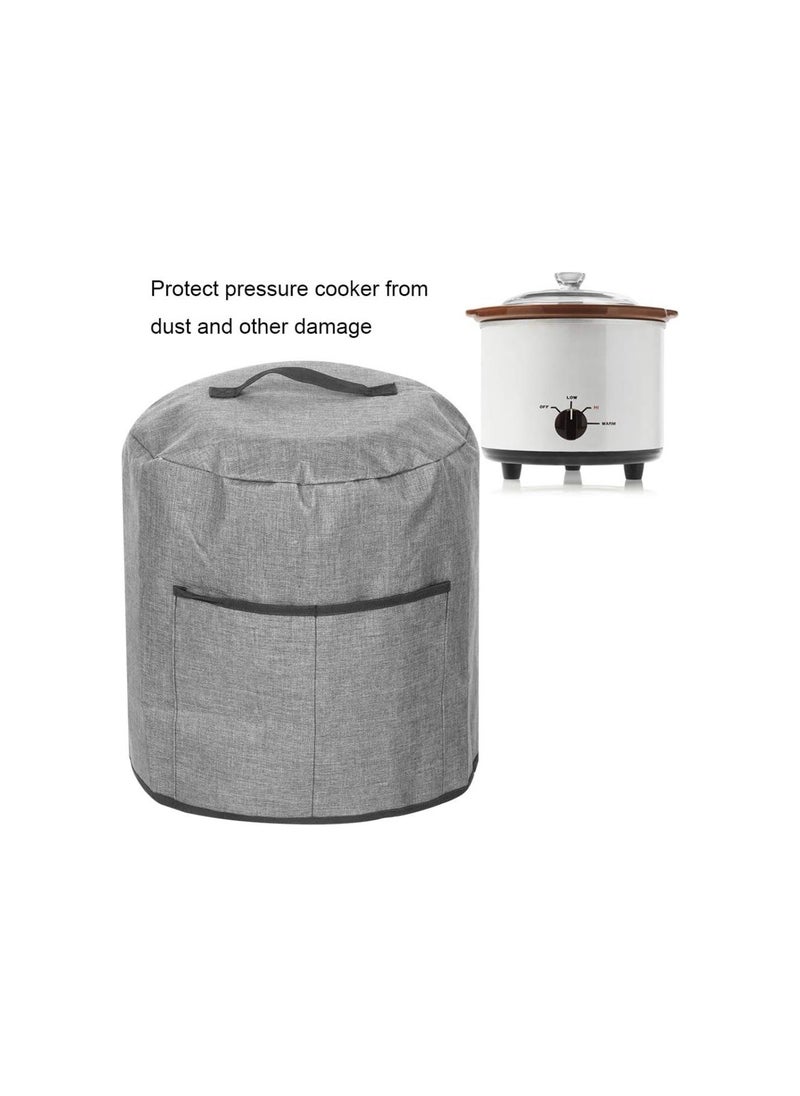 Generic - Air Fryer Dust Cover, Waterproof Insulated Protective Cover Bag with Pocket and Handle for Electric Pressure Cooker Air Fryer Rice Cooker Steamer, 38 x 38.7 cm(Grey) - Image 1
