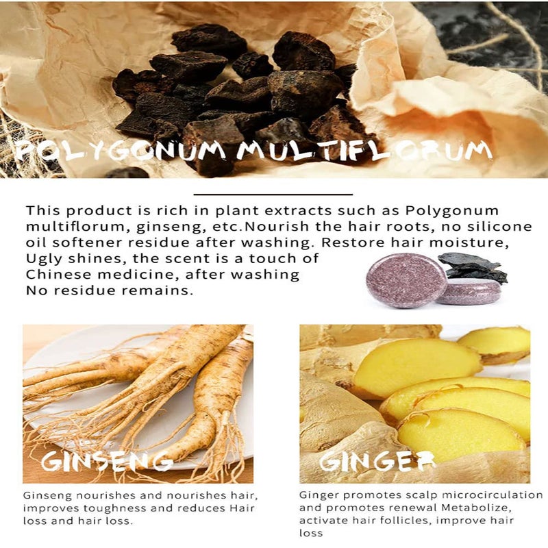 Nicimisey Solid Shampoo Bar - Natural Darkening, Hair Loss Treatment & Regrowth for Men & Women - Image 4