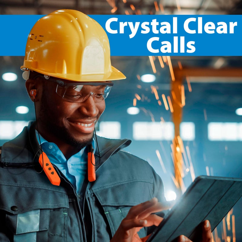 MANHATTAN Bluetooth Wireless Neckband Headphones â€” Work Earbud Earphones with 15H Playtime, Noise-Isolating, IPX4 Water Resistant, Built-in Mic â€“ for Work, Music, Calls â€“ 3 Yr Mfg Warranty -179829 - Image 5