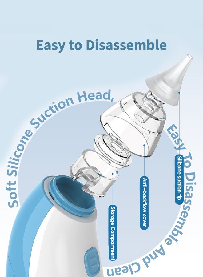 Sharpdo Electric Baby Nasal Aspirator, Automatic Nose Cleaner with 2 Silicone Tips, Nasal Sucker for Newborns and Toddlers, Low Noise - Image 2