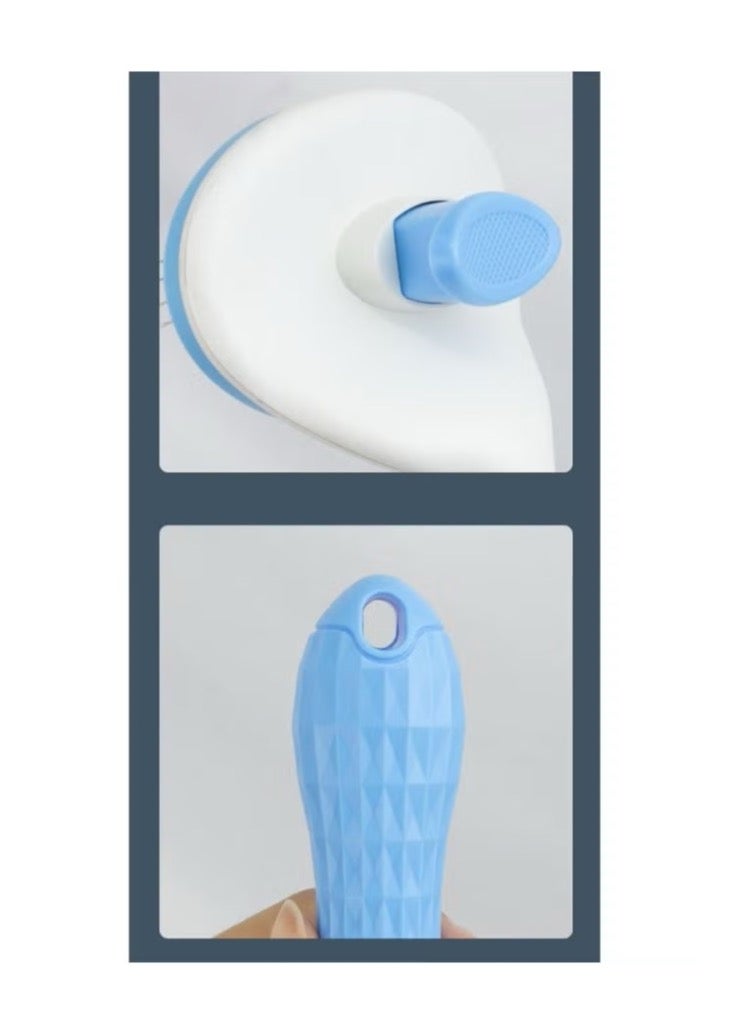 جدويري فرشاة شعر القطط ومقص أظافر القطط من GEDUORIE مع مجموعة أدوات تصفية الأظافر للقطط والجرو والكلاب والحيوانات الأليفة الصغيرة وتصفيف وتساقط شعر الحيوانات الأليفة وإزالة شعر مخلب القطط ومجموعة مقص العناية بالقطط البيضاوية وقص أظافر الانحناء - Image 4