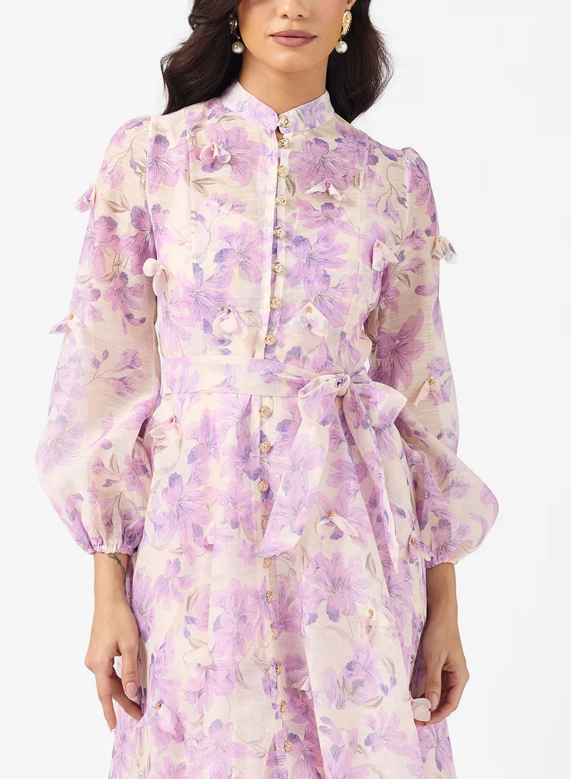 Khizana Floral Print Dress