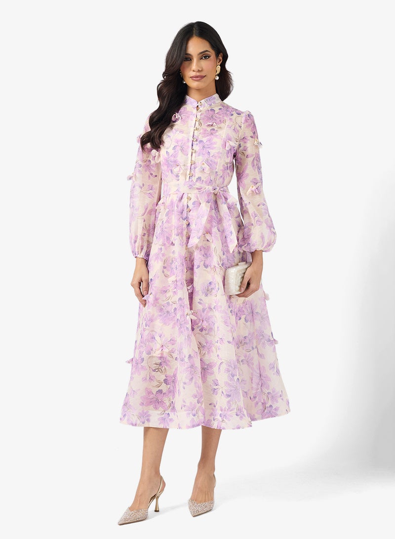 خزانة فستان بطبعة زهور - Image 1