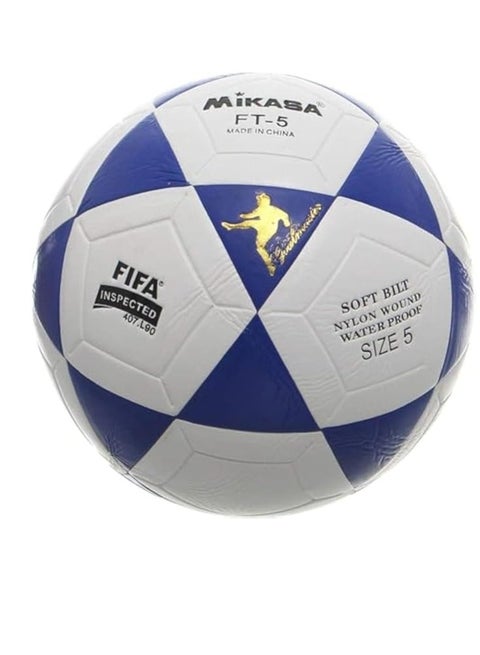 كرة قدم لون ازرق - حجم 5