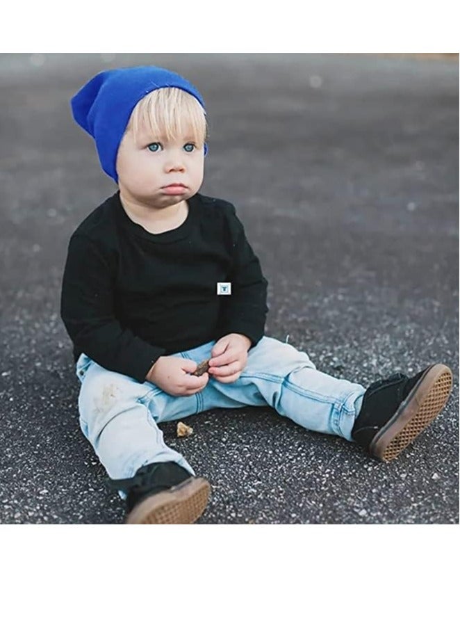 FengSVMA 5 Pack Unisex Baby Hats for Kids Cotton Skull Caps Soft Cute Knit Cap Baby Toddler Beanie - Image 4