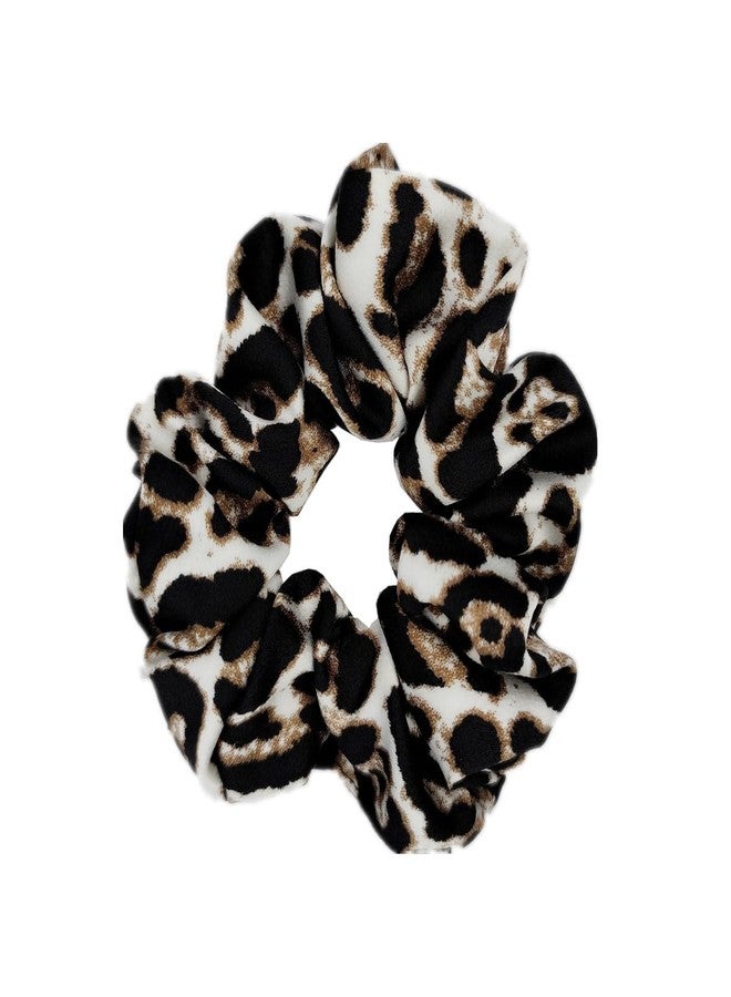 Sufermoe 6 Pcs Satin Silk Hair Scrunchies for Women and Girls, 4.5 inch, Leopard color - Image 4