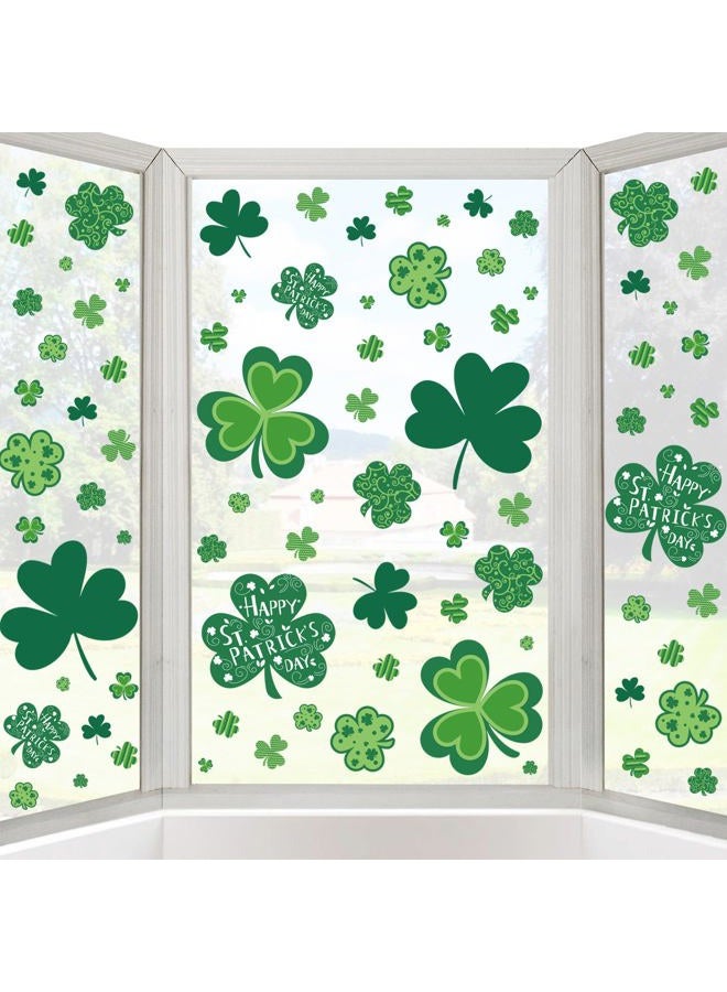 Hongsome 109Pcs St Patricks Day Window Clings, Shamrock Window Stickers for St Patricks Day Decorations - Image 5