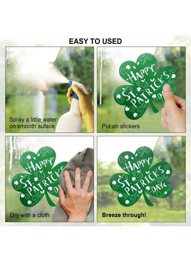 Hongsome 109Pcs St Patricks Day Window Clings, Shamrock Window Stickers for St Patricks Day Decorations - Image 3