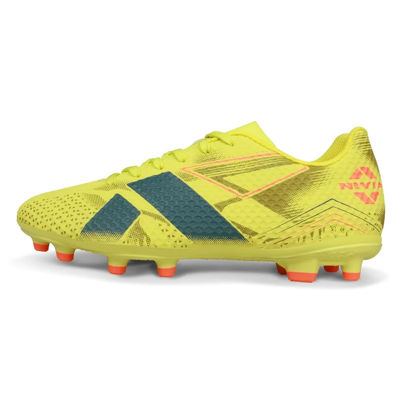 نيفيا Nivia Catalyst Football Studs for Men - Lightweight TPU Cleats with 3D Texture Upper and Dual Color Outsole