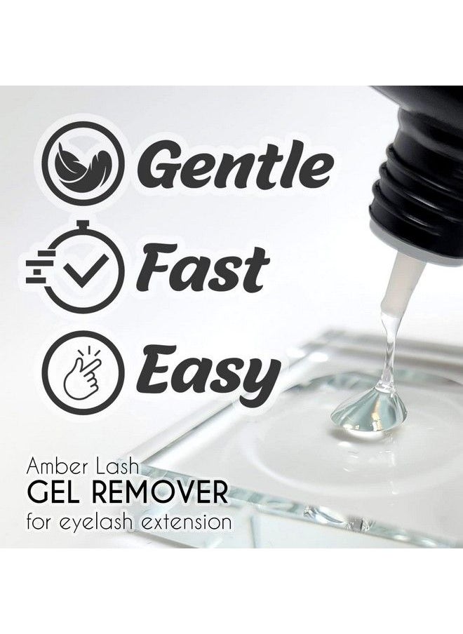 Amber Lash Safe Eyelash Extension Remover Gel 15Ml Gentle Fast Acting Lash Glue Remover For Eyelash Extensions Works In Just 60 Seconds Nonirritating Professional Eyelash Extension Remover Gel  - Image 3