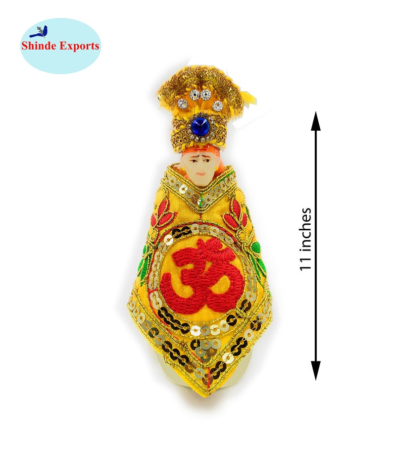 SHINDE EXPORTS shirdi saibaba idol dress cloth vastra shawl (Pack of six (for 4.5 inches one no. idol)) - Image 2