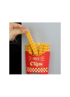 bag closures, Complete solution for snacks, chips and bread bags - like this potato chips box, assortment of 12 pieces - with a magnet strip for hanging on the fridge.