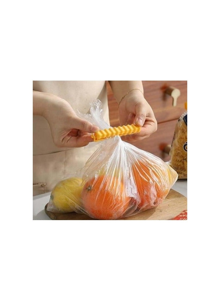 Generic - bag closures, Complete solution for snacks, chips and bread bags - like this potato chips box, assortment of 12 pieces - with a magnet strip for hanging on the fridge. - Image 1