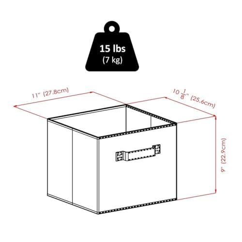 Winsome Capri 4-Pc Foldable Fabric Basket Set, Black - Durable Storage Solution for Home and Office Organization - Image 2