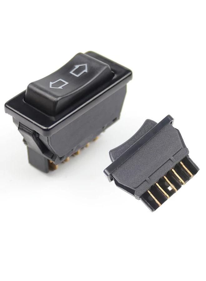 Universal Car Power Window Switch 5 Pin DC 12V 20A Blue 1pc - Image 3