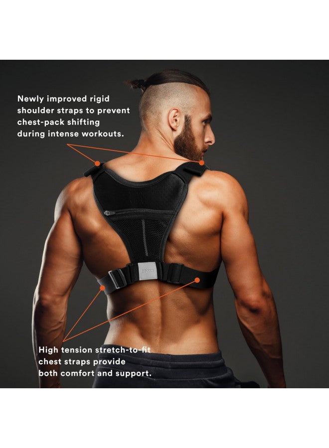 Fitdom حقيبة صدر رياضية مستوحاة من فيتدوم. حقيبة صدر للرجال مع حامل هاتف مدمج. هذه الحقيبة متعددة الاستخدامات مثالية للتدريبات وركوب الدراجات والمشي في الطبيعة. - Image 4