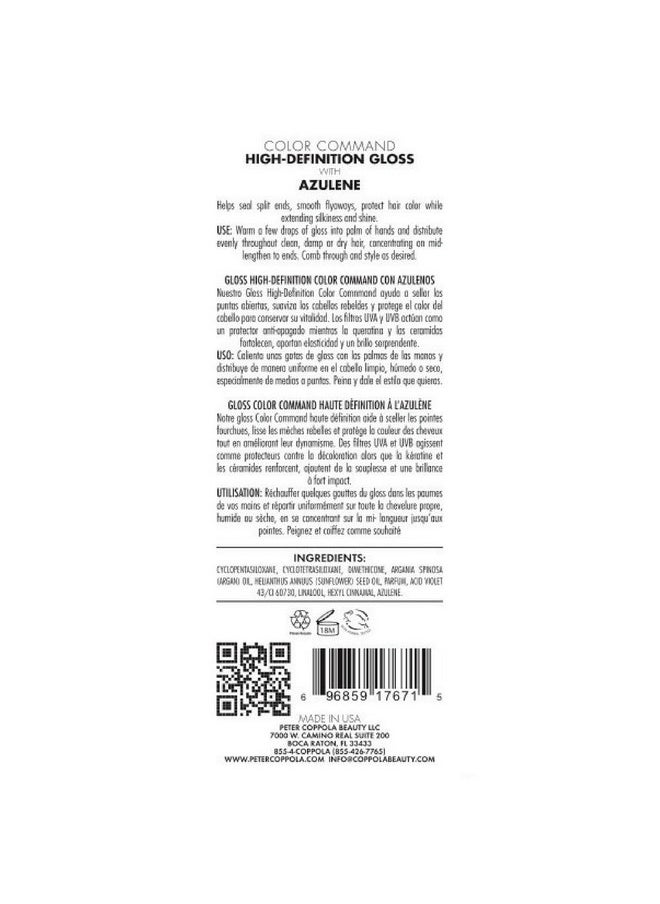 Peter Coppola High Definition Gloss Purple Hair Toner Oil Serum For Blonde Silver & White Hair Eliminates Brassy Yellow Tones Smooths & Seals Split Ends Protects Hair From Uva And Uvb Rays  - Image 5